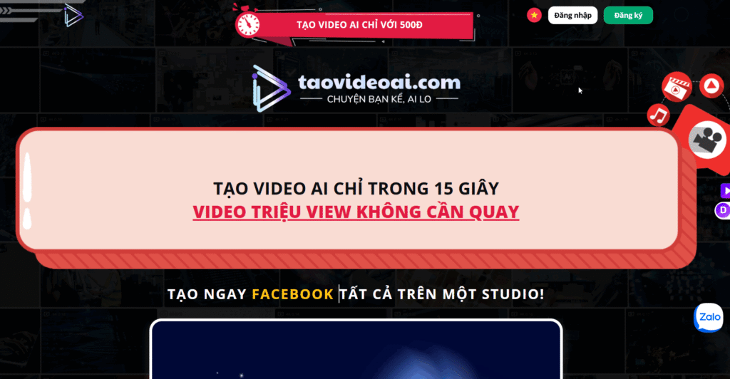 cong cu tao video AI cho TikTok YouTube va ban hang online